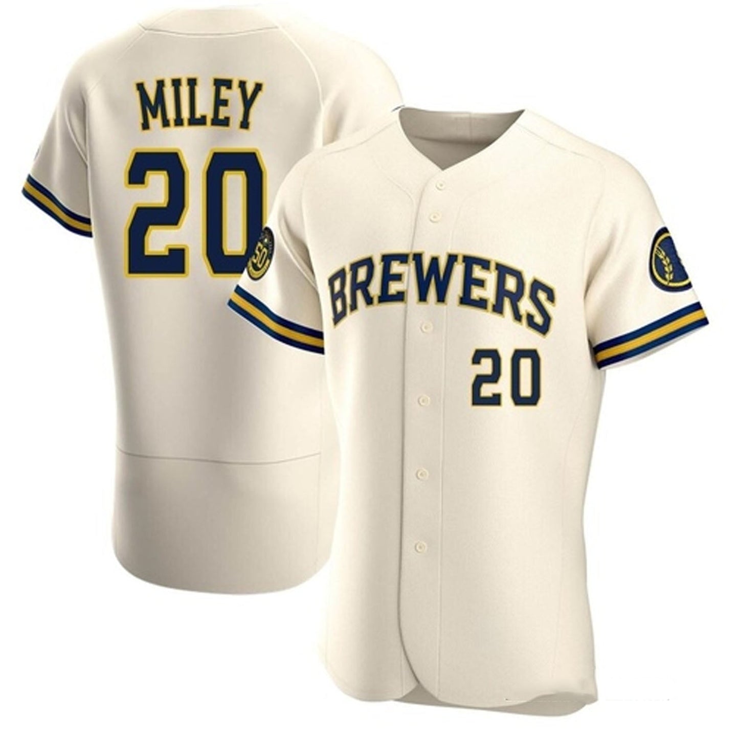 Baseball Wade Miley Milwaukee Brewers 20 Jersey