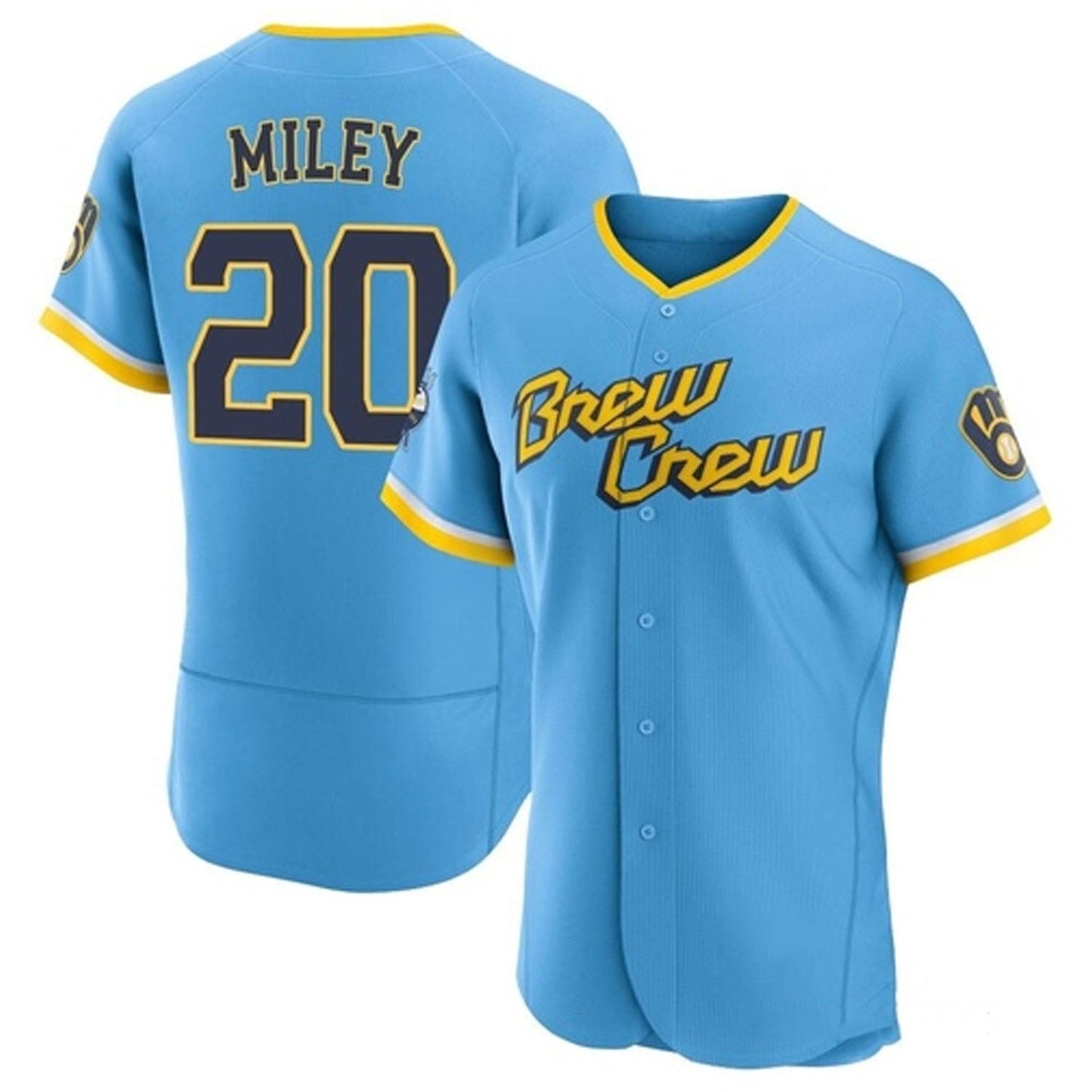 Baseball Wade Miley Milwaukee Brewers 20 Jersey