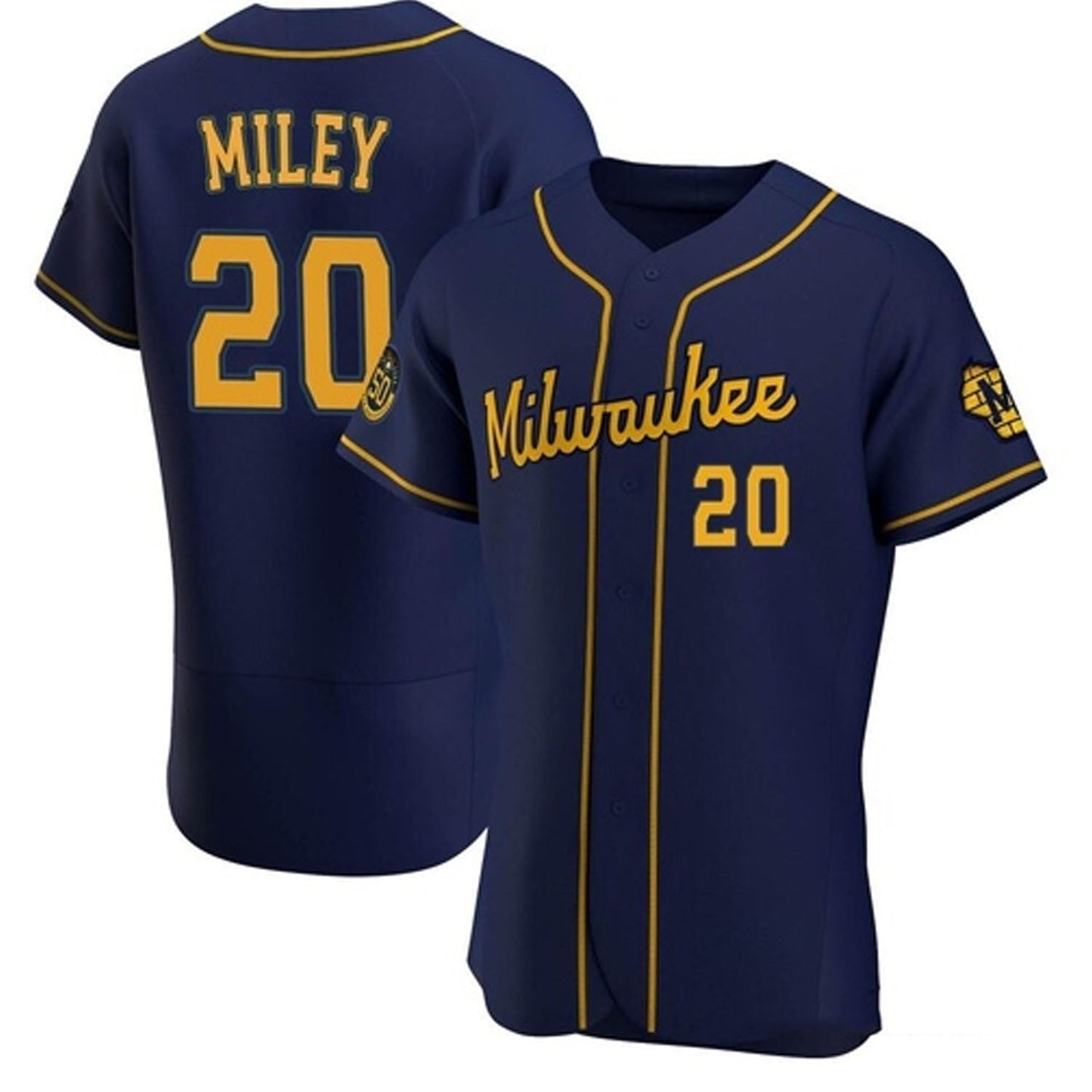 Baseball Wade Miley Milwaukee Brewers 20 Jersey