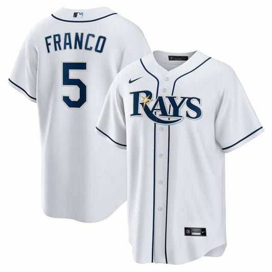 Baseball Wander Franco Tampa Bay Rays 5 Jersey