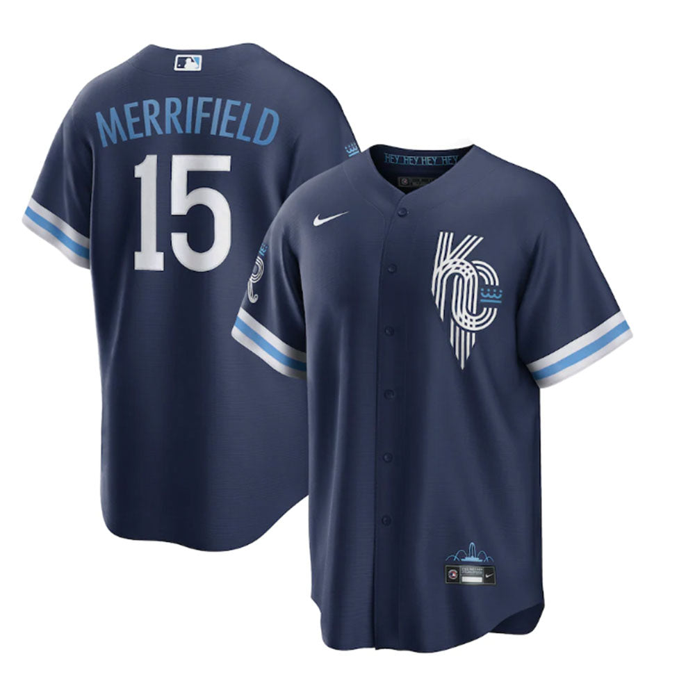 Baseball Whit Merrifield Kansas City Royals 15 Jersey