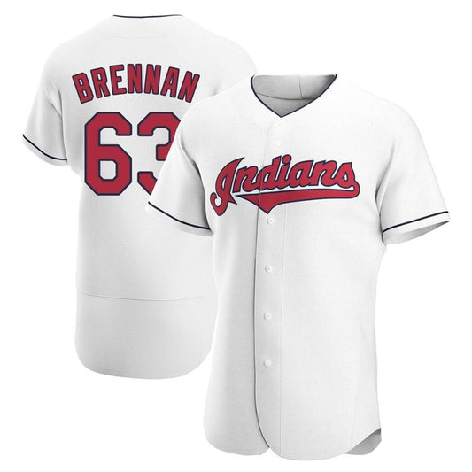 Baseball Will Brennan Cleveland Indians 63 Jersey