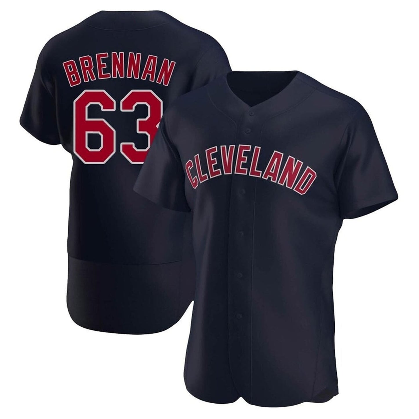 Baseball Will Brennan Cleveland Indians 63 Jersey