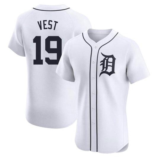 Baseball Will Vest  Detroit Tigers 19 Jersey