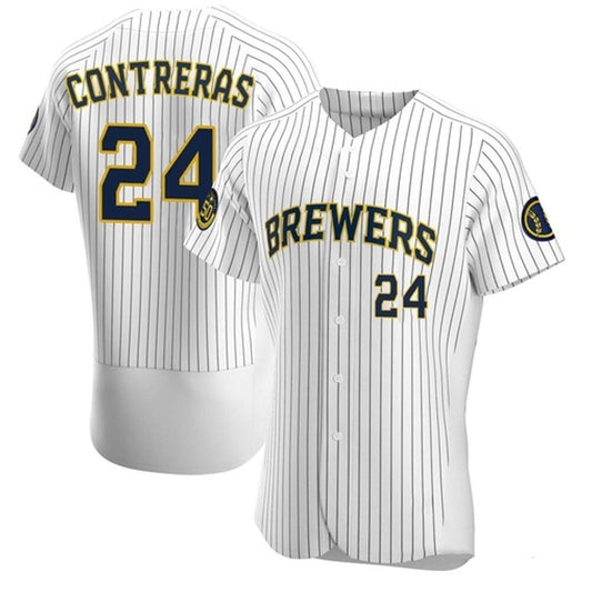 Baseball William Contreras Milwaukee Brewers 24 Jersey