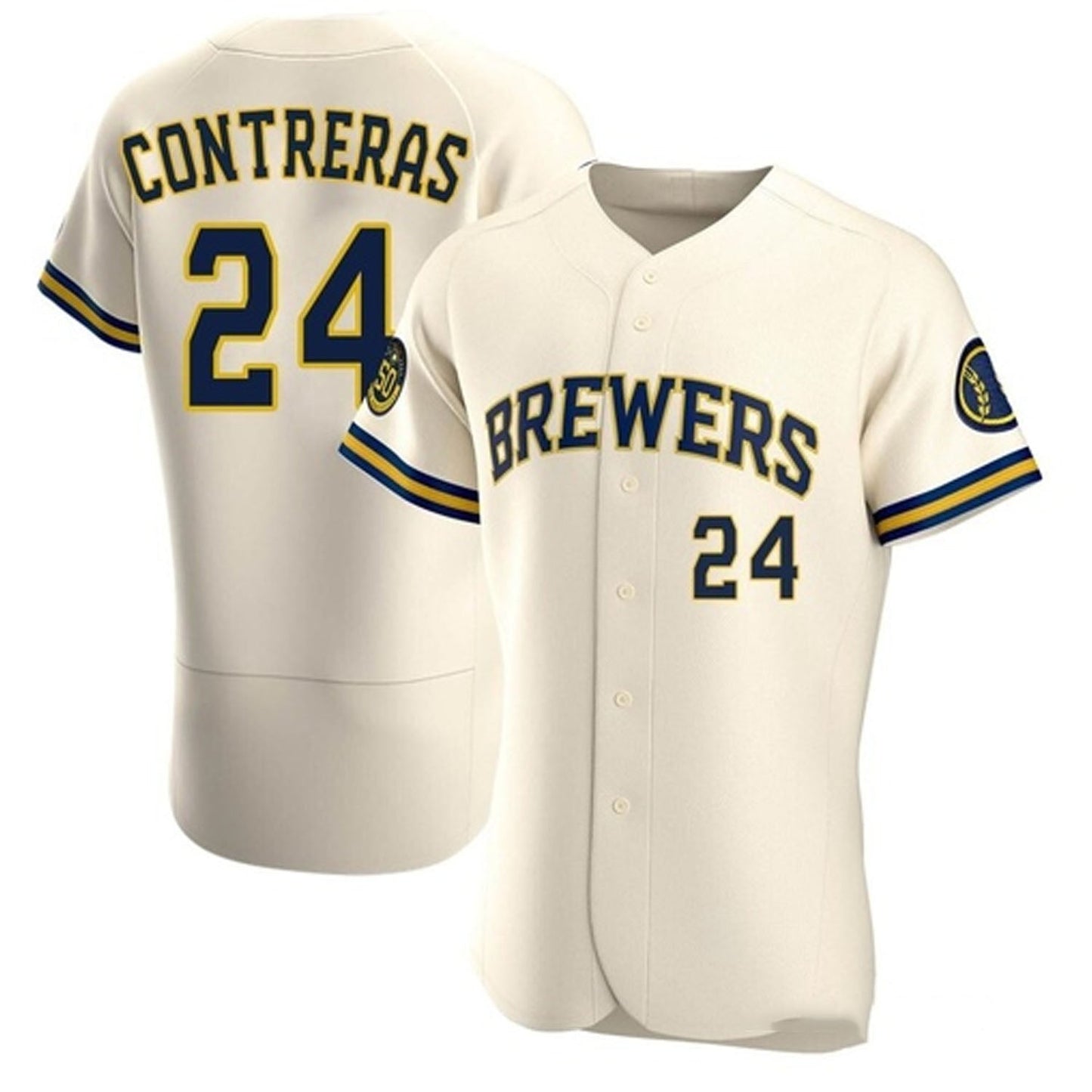 Baseball William Contreras Milwaukee Brewers 24 Jersey