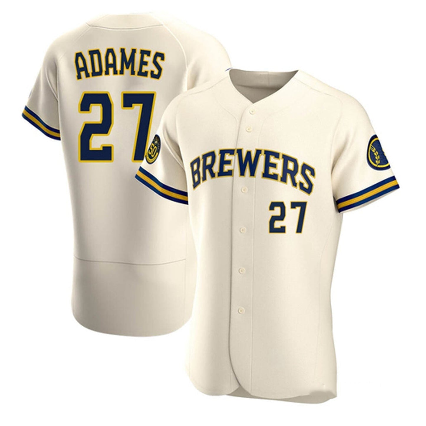 Baseball Willy Adames Milwaukee Brewers 27 Jersey
