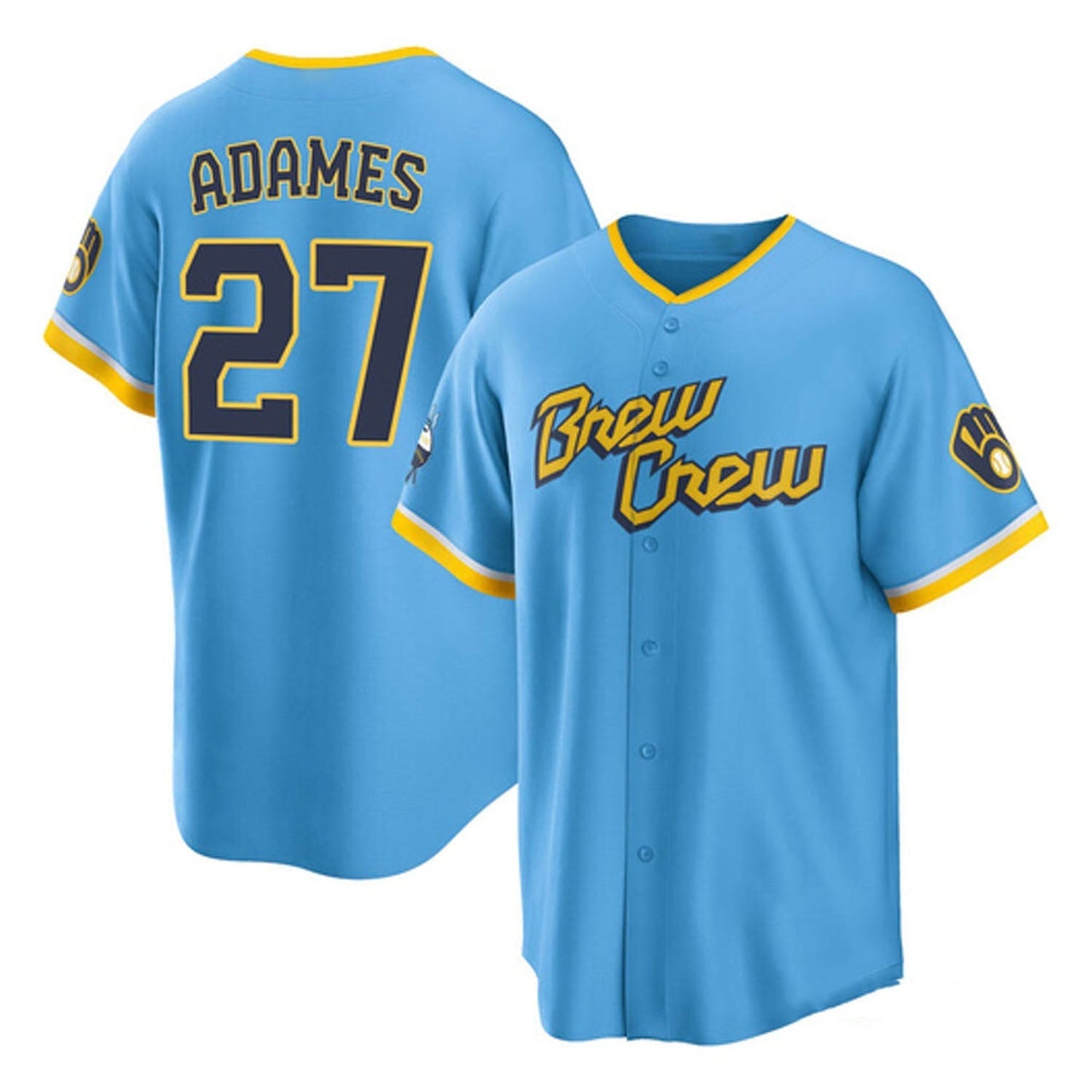 Baseball Willy Adames Milwaukee Brewers 27 Jersey