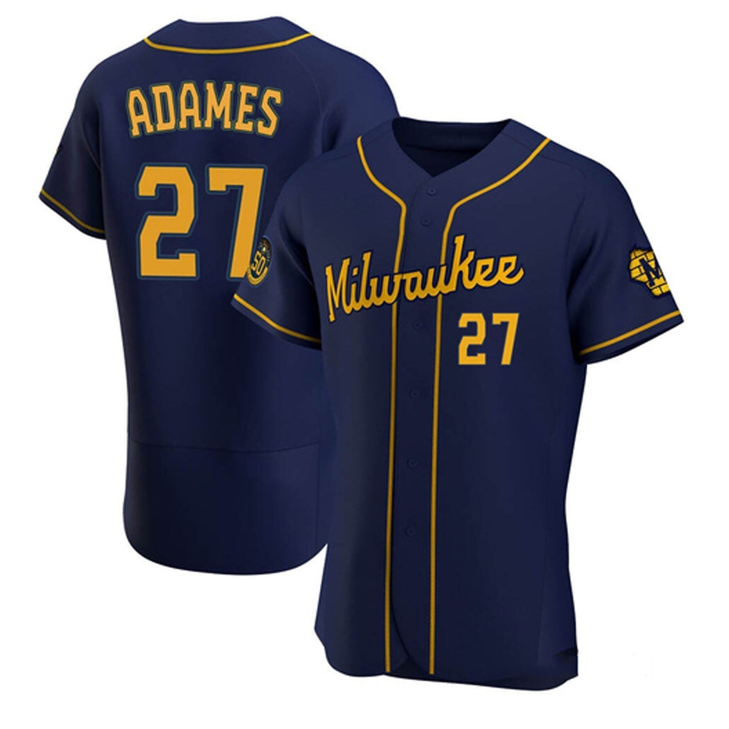 Baseball Willy Adames Milwaukee Brewers 27 Jersey
