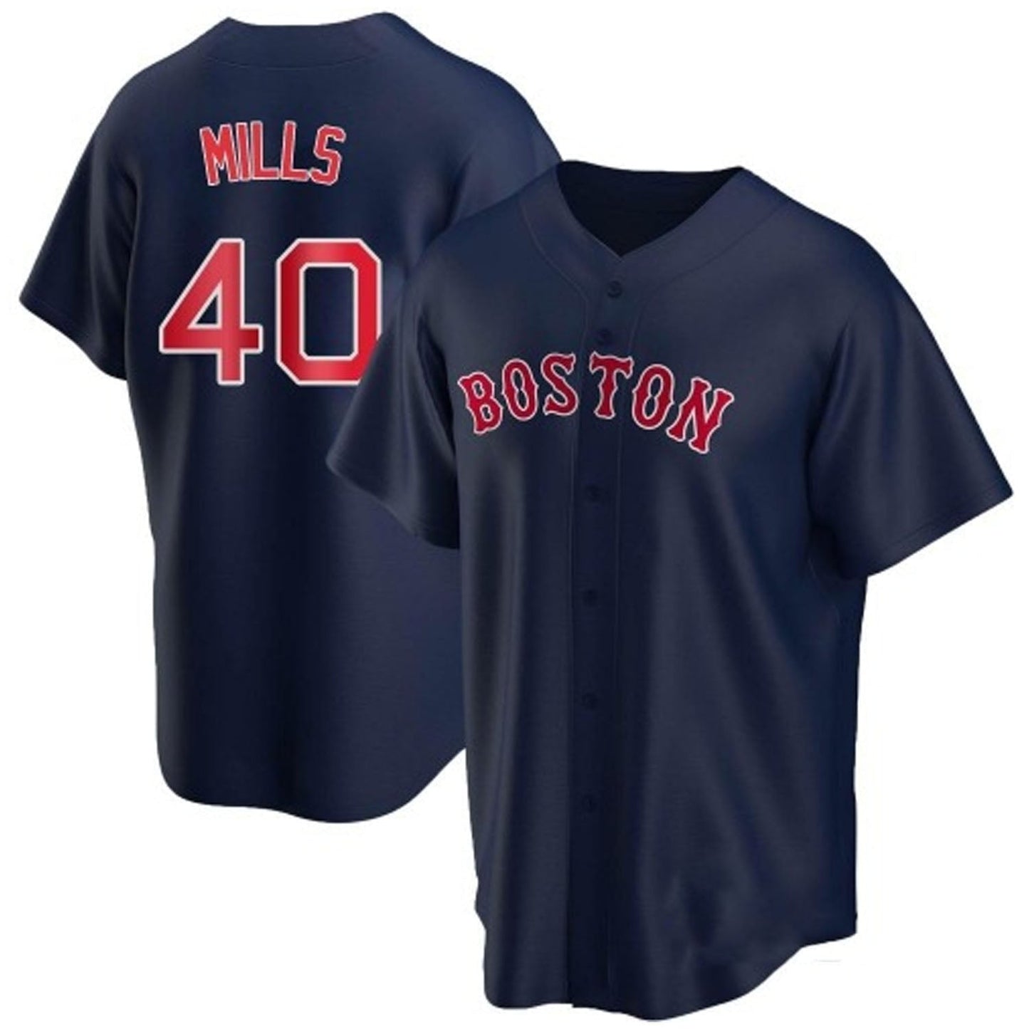 Baseball Wyatt Mills Boston Red Sox 40 Jersey