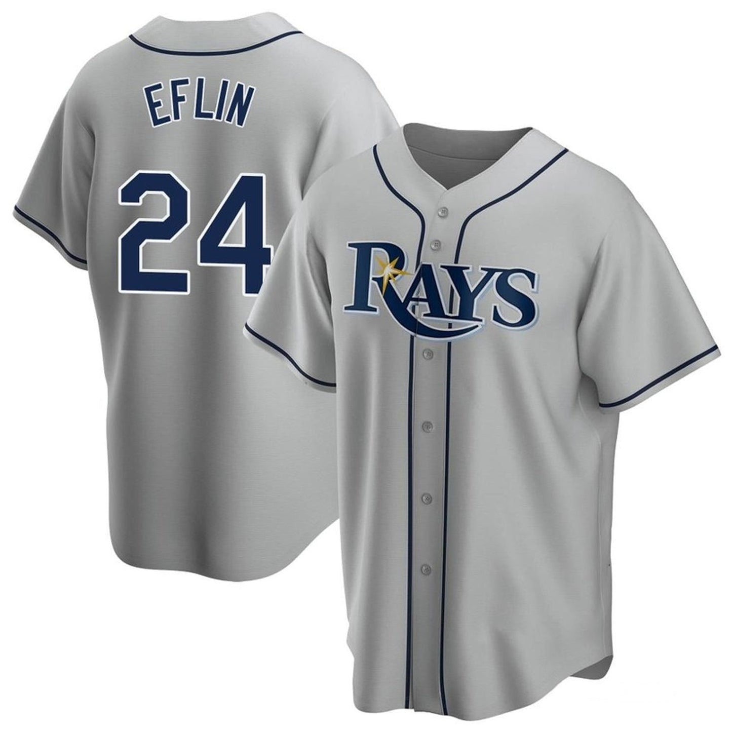 Baseball Zach Eflin Tampa Bay Rays 24 Jersey