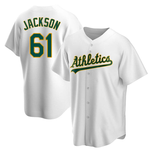 Baseball Zach Jackson Oakland Athletics 61 Jersey