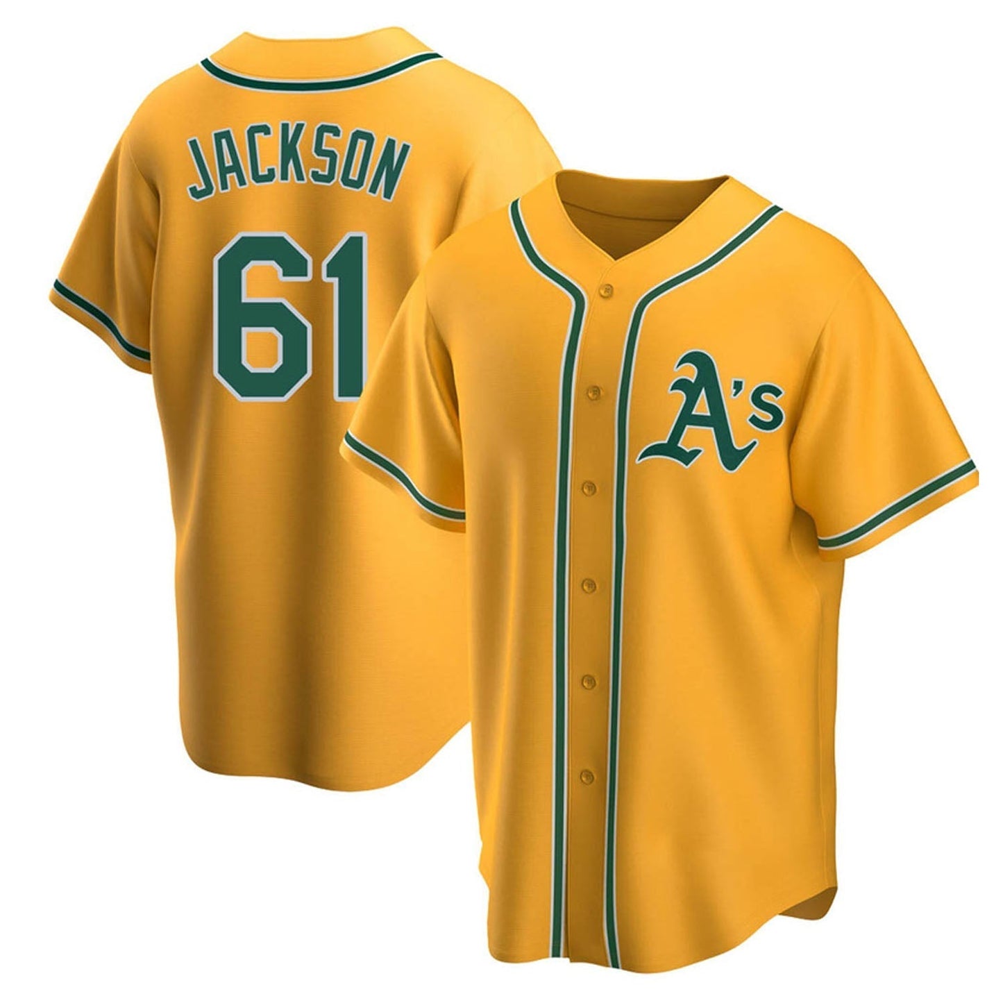 Baseball Zach Jackson Oakland Athletics 61 Jersey