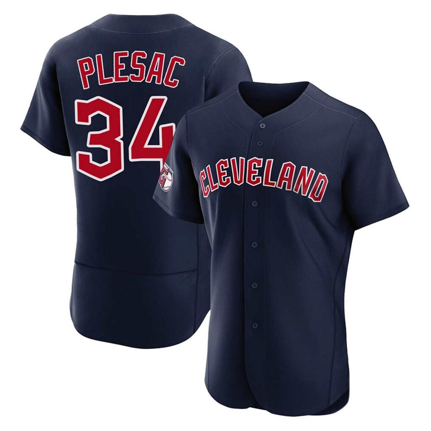 Baseball Zach Plesac Cleveland Indians 34 Jersey