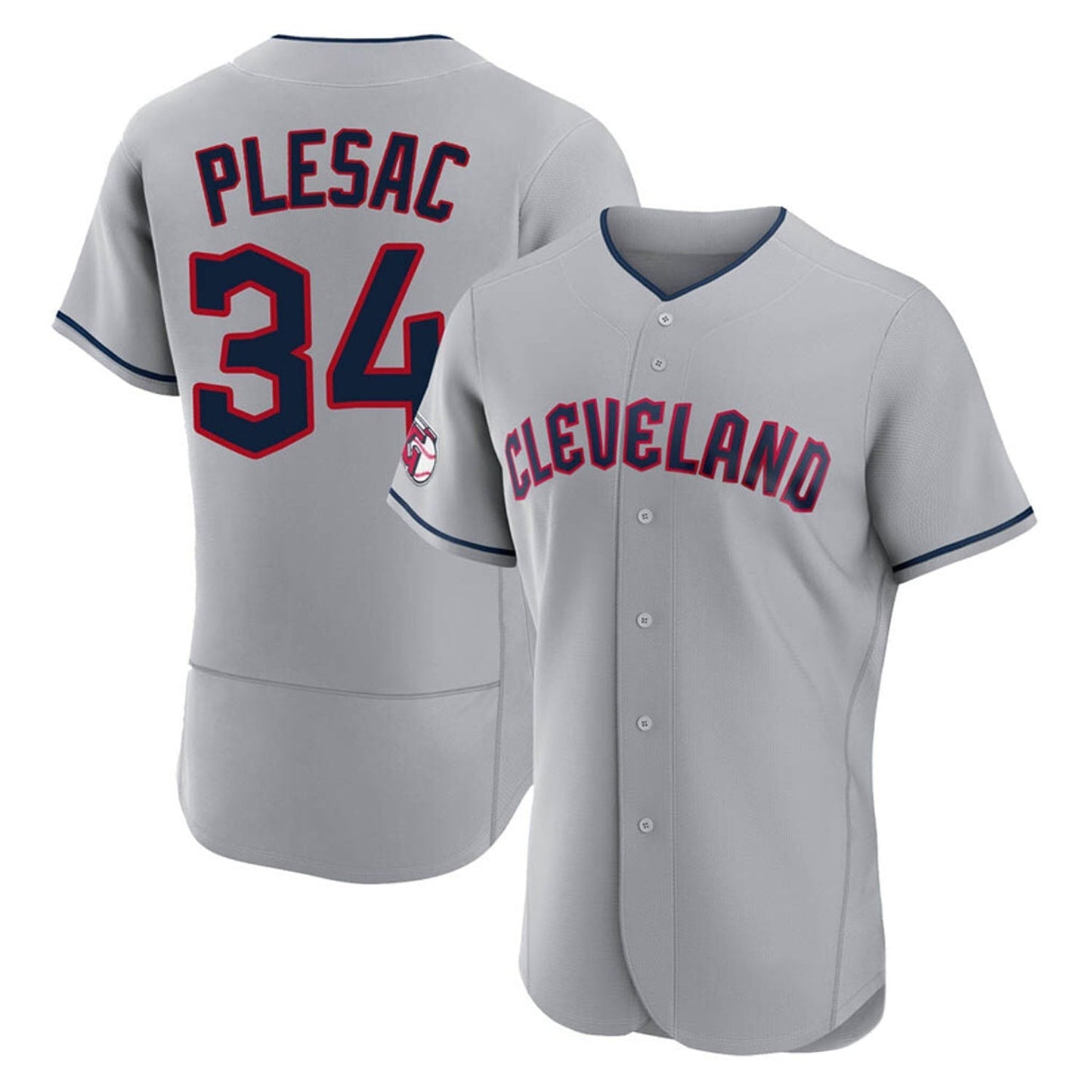 Baseball Zach Plesac Cleveland Indians 34 Jersey