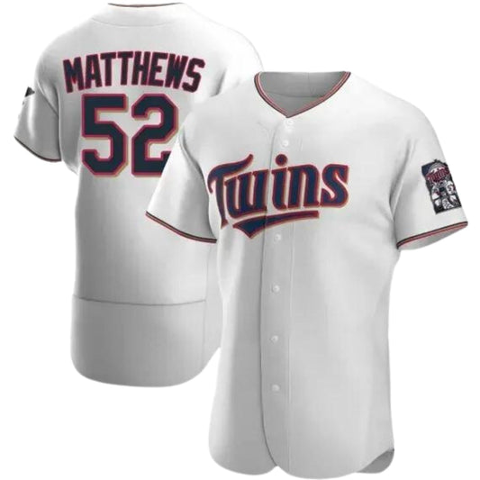 Baseball Zebby Matthews Minnesota Twins 52 Jersey