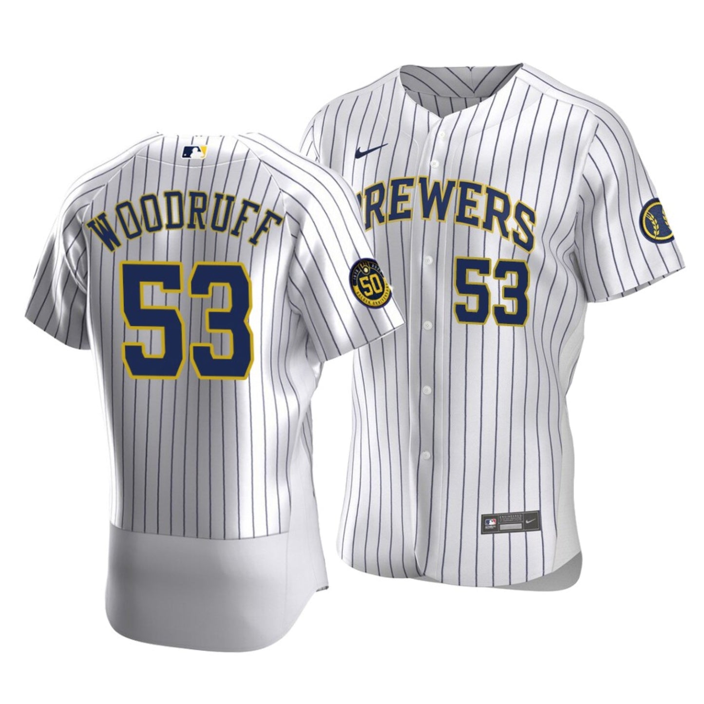 Baseball Brandon Woodruff Milwaukee Brewers 53 Jersey