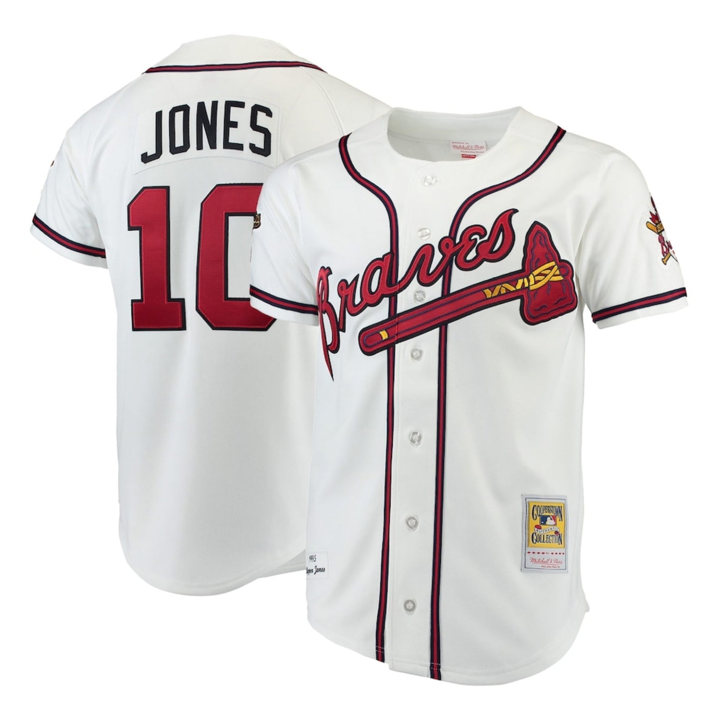 Baseball Chipper Jones Atlanta Braves 10 Retro Jersey
