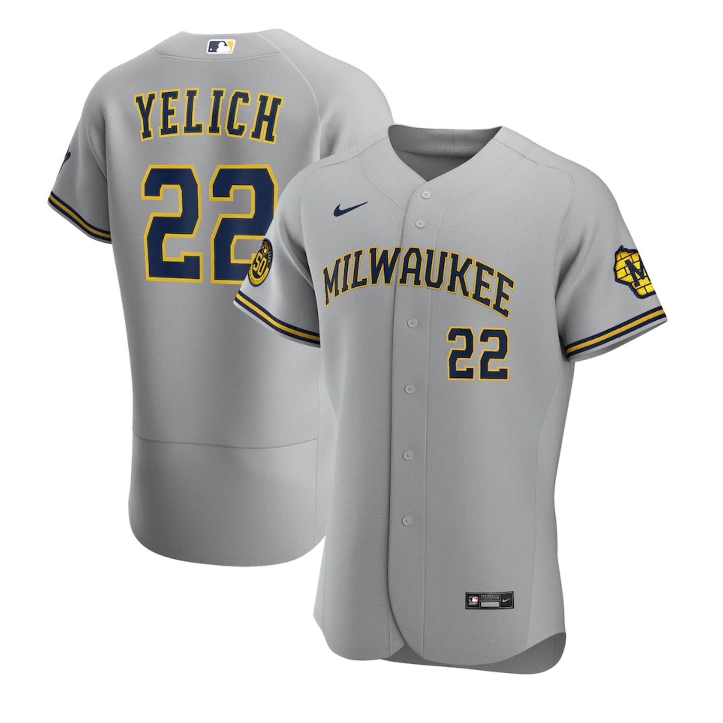 Baseball Christian Yelich Milwaukee Brewers 22 Jersey