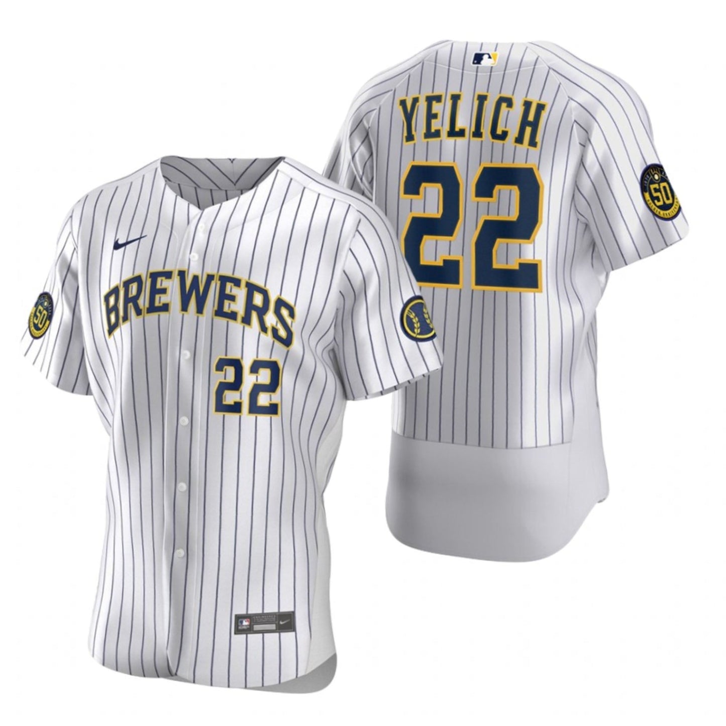 Baseball Christian Yelich Milwaukee Brewers 22 Jersey