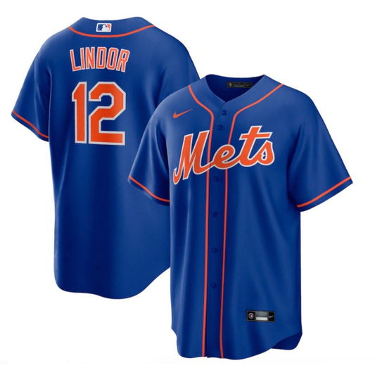 Baseball Francisco Lindor New York Mets 12 Jersey