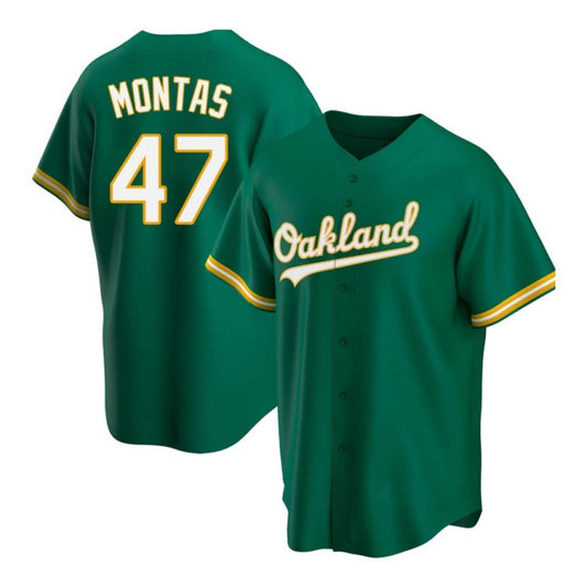 Baseball Frankie Montas Oakland Athletics 47 Jersey