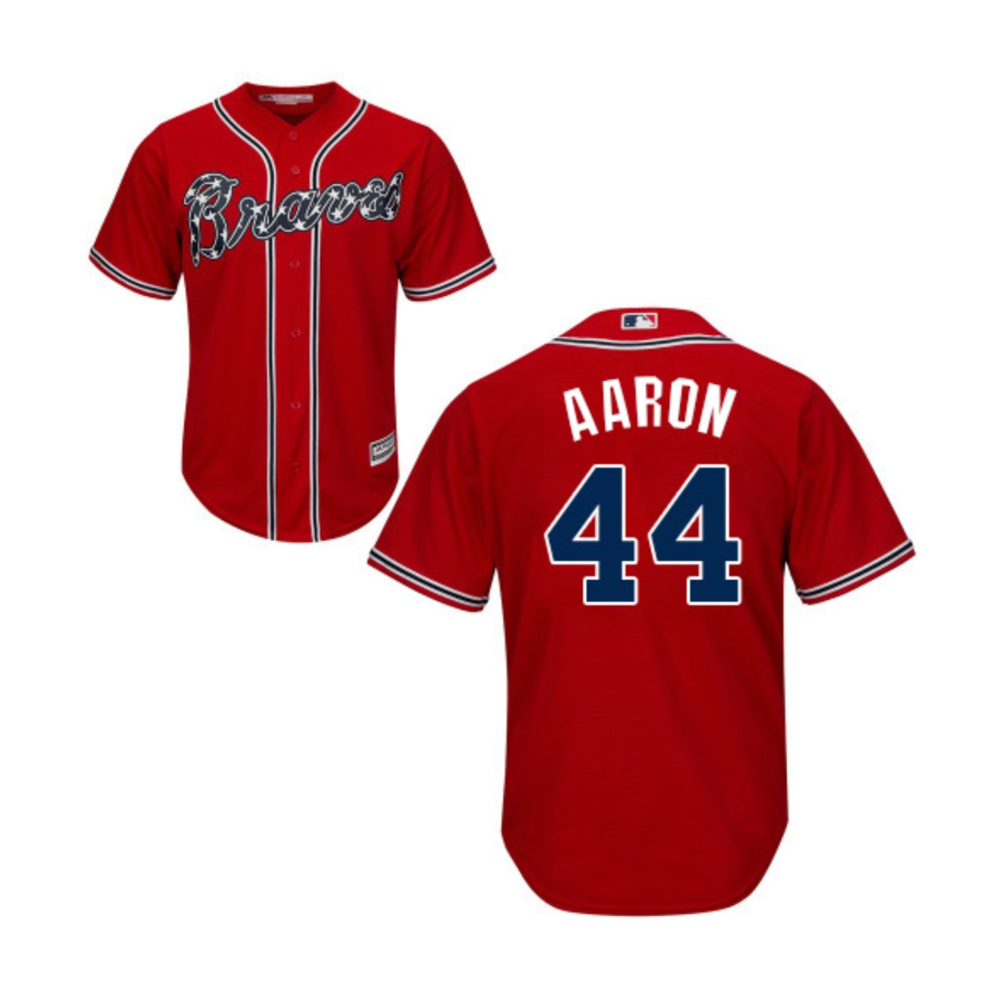 Baseball Hank Aaron Atlanta Braves 44 Retro Jersey