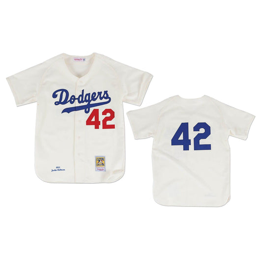 Baseball Jackie Robinson Brooklyn Dodgers 42 - 1955 Home Jersey