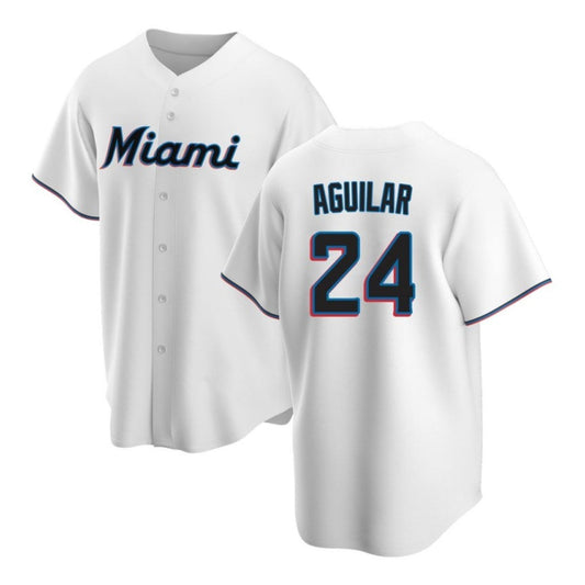 Baseball Jesus Aguilar Miami Marlins 24 Jersey