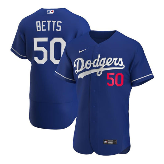 Baseball Mookie Betts Los Angeles Dodgers 50 Jersey