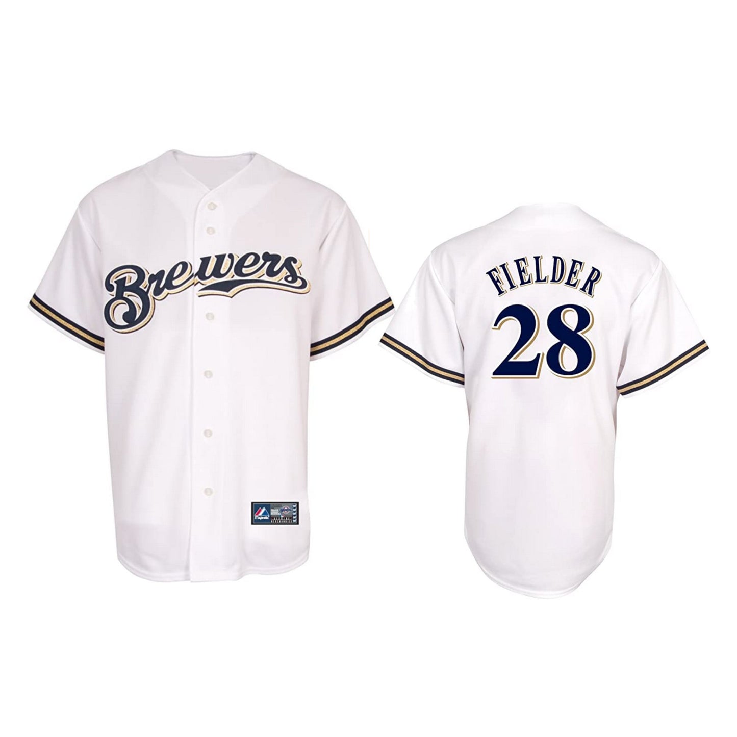 Baseball Prince Fielder Milwaukee Brewers 28 Jersey