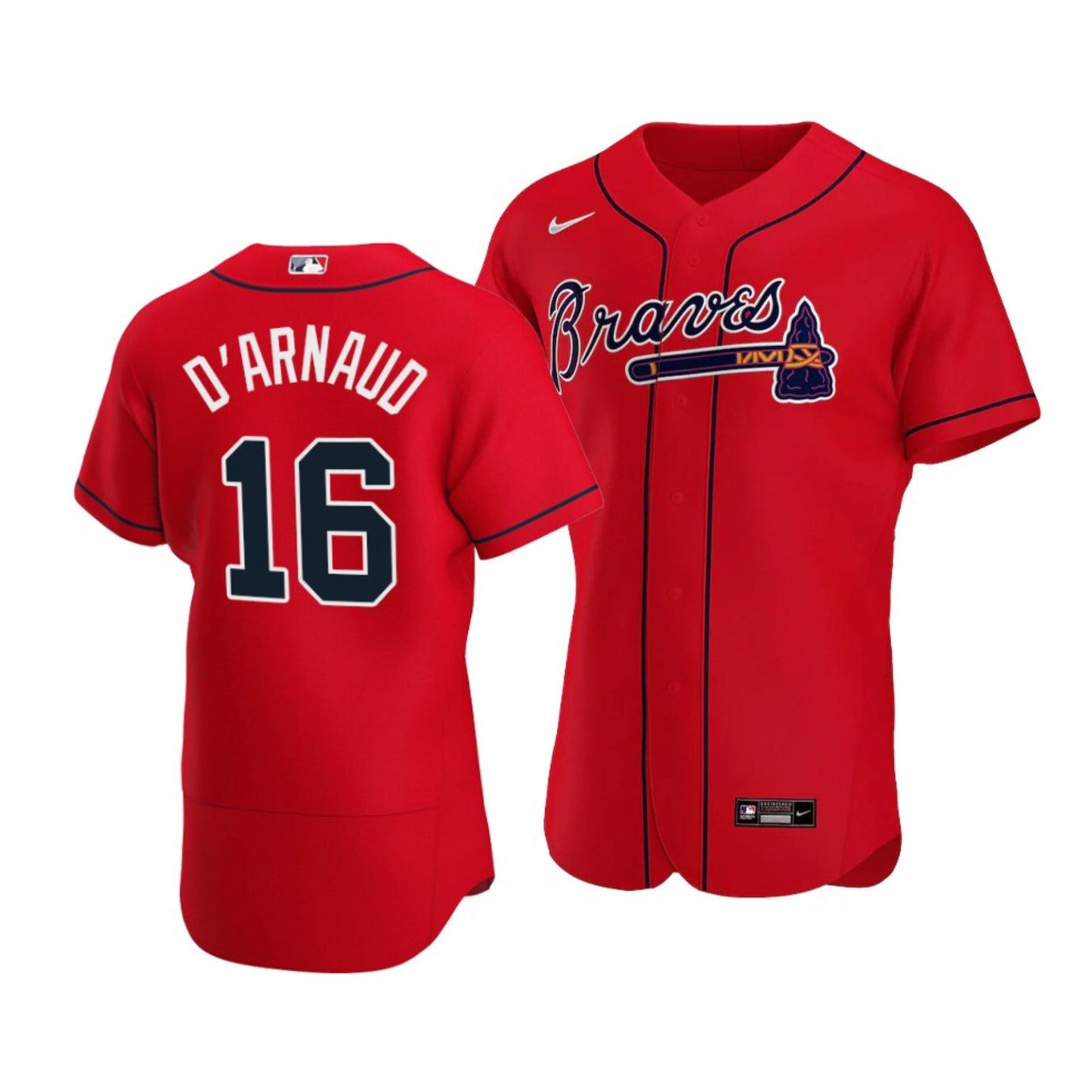 Baseball Travis D'Arnaud Atlanta Braves 16 Jersey
