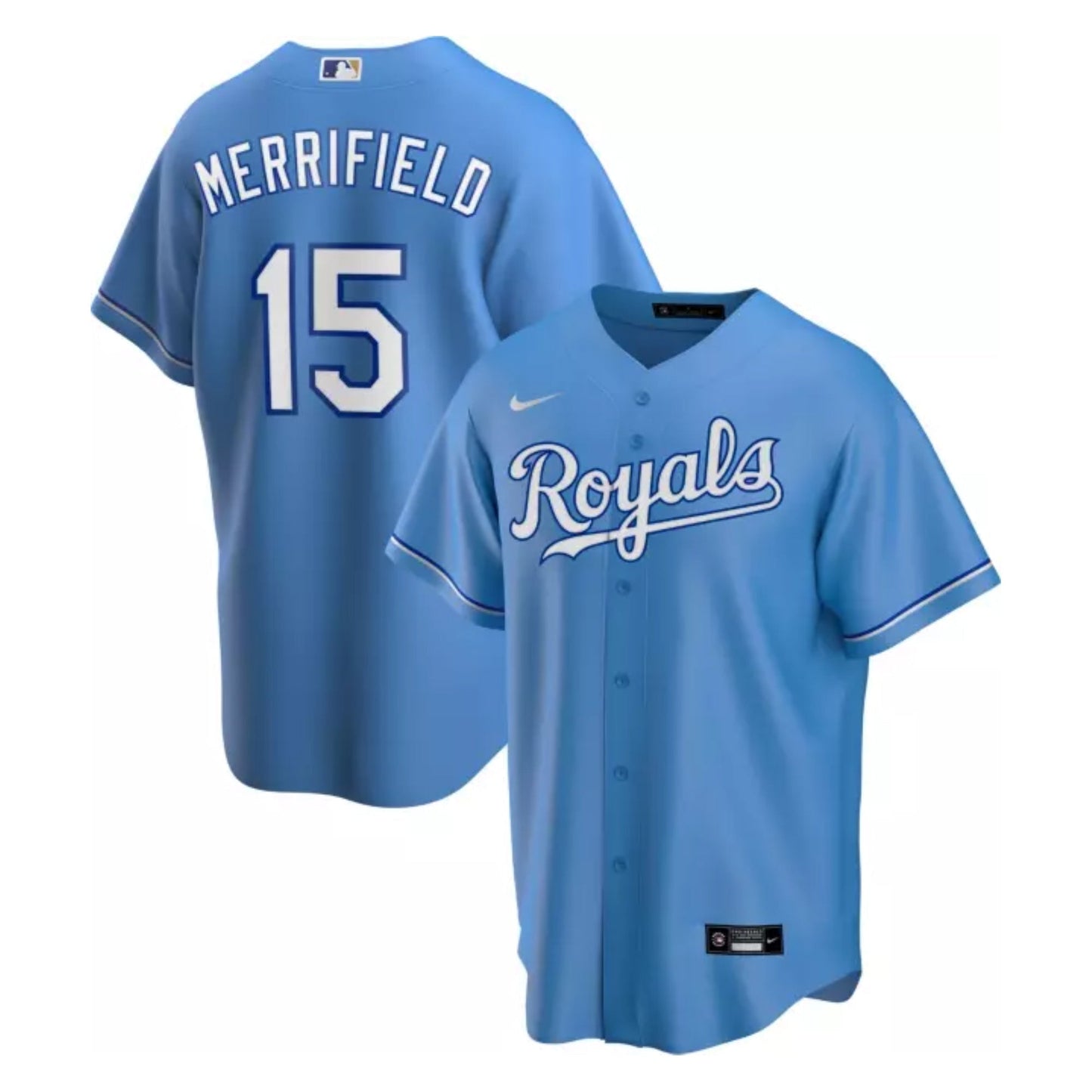 Baseball Whit Merrifield Kansas City Royals 15 Jersey