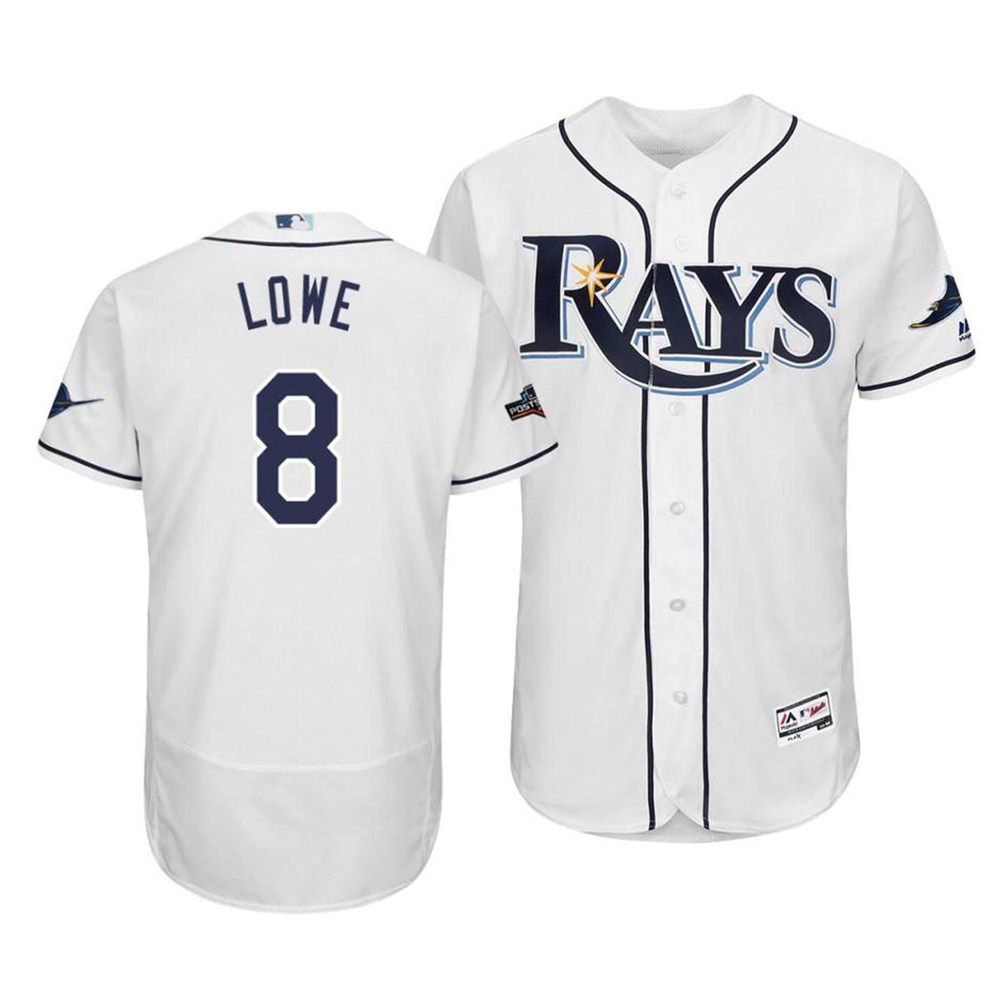 Baseball Brandon Lowe Tampa Bay Rays 8 Jersey