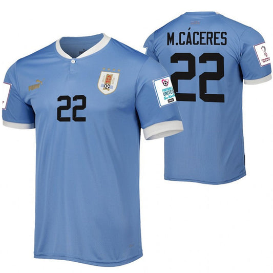 Martin Caceres Uruguay 22 Fifa World Cup Jersey