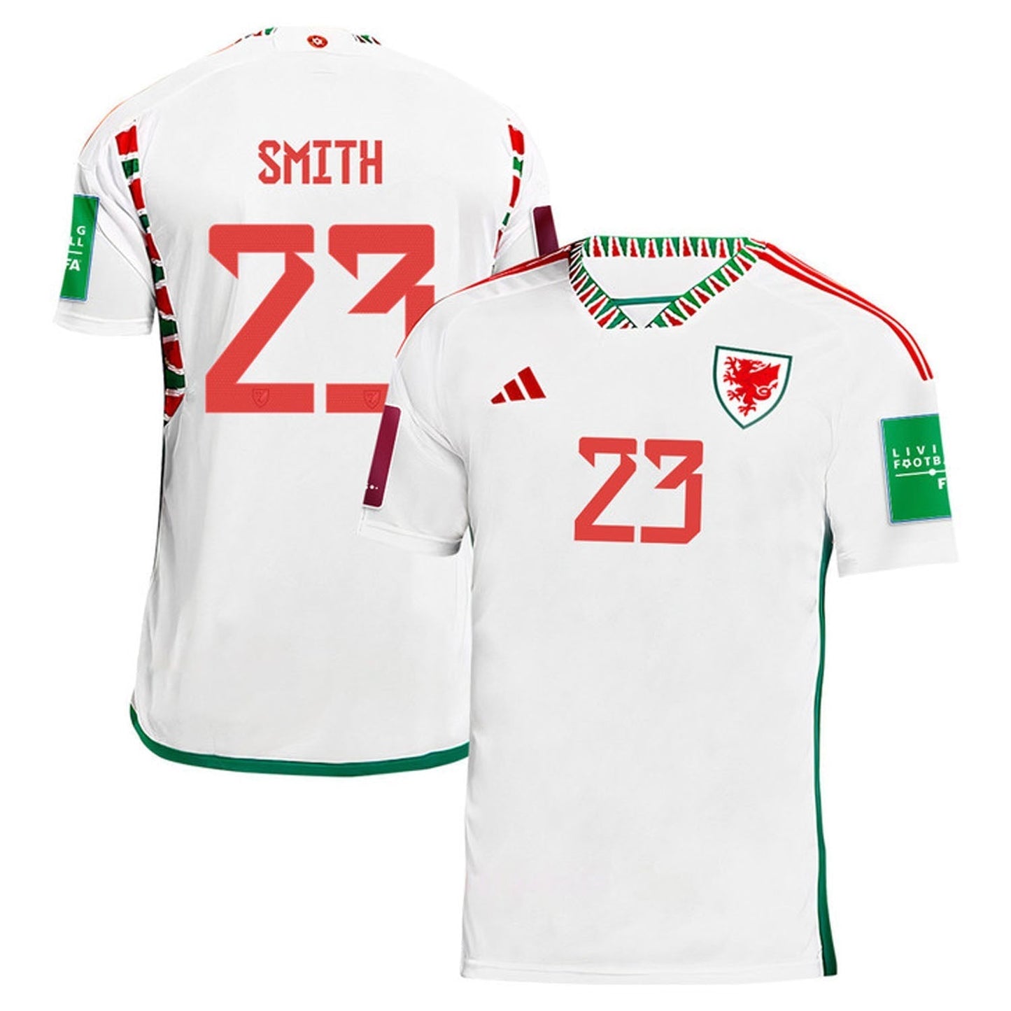 Matthew Smith Wales 23 Fifa World Cup Jersey