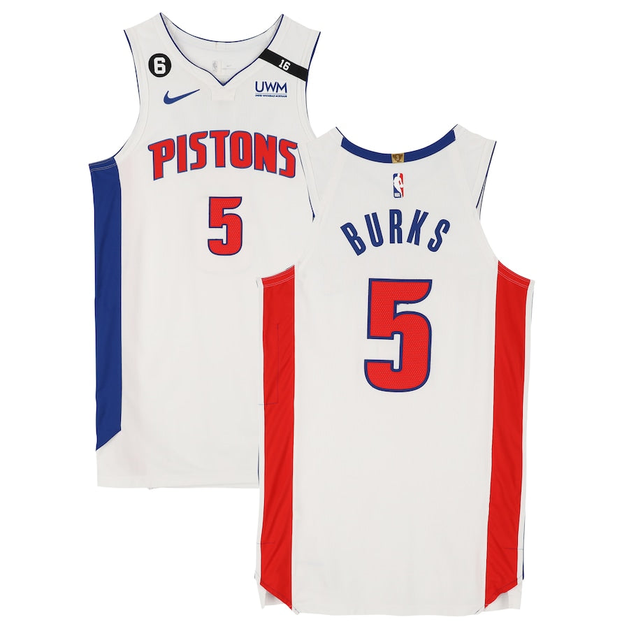 Basketball Alec Burks Detriot Pistons 5 Jersey