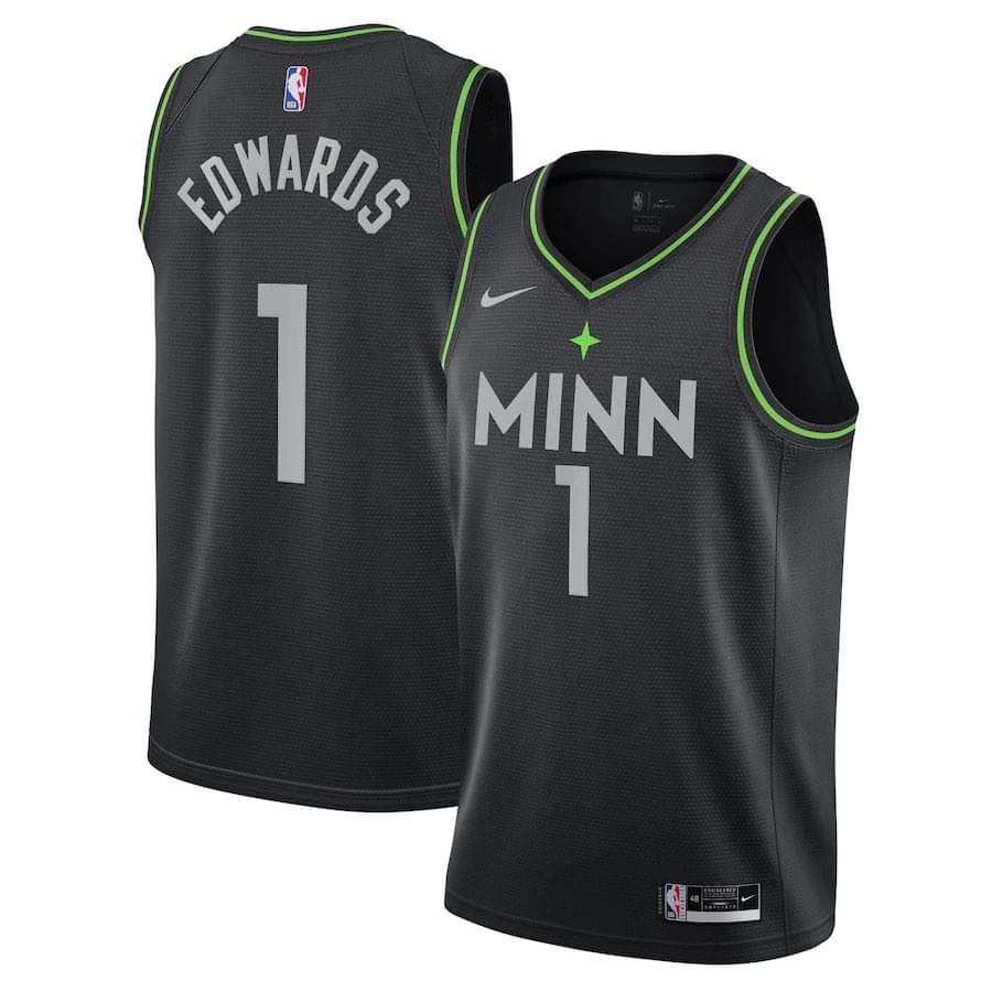 Basketball Anthony Edwards Minnesota Timberwolves 1 Jersey