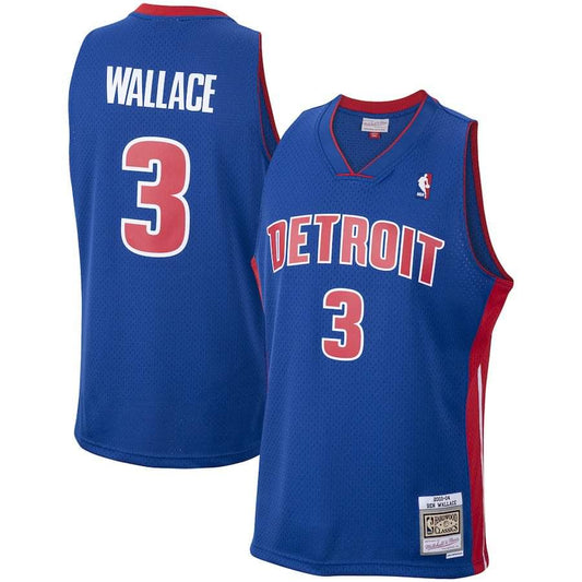 Ben Wallace Detroit Pistons 3 Jersey