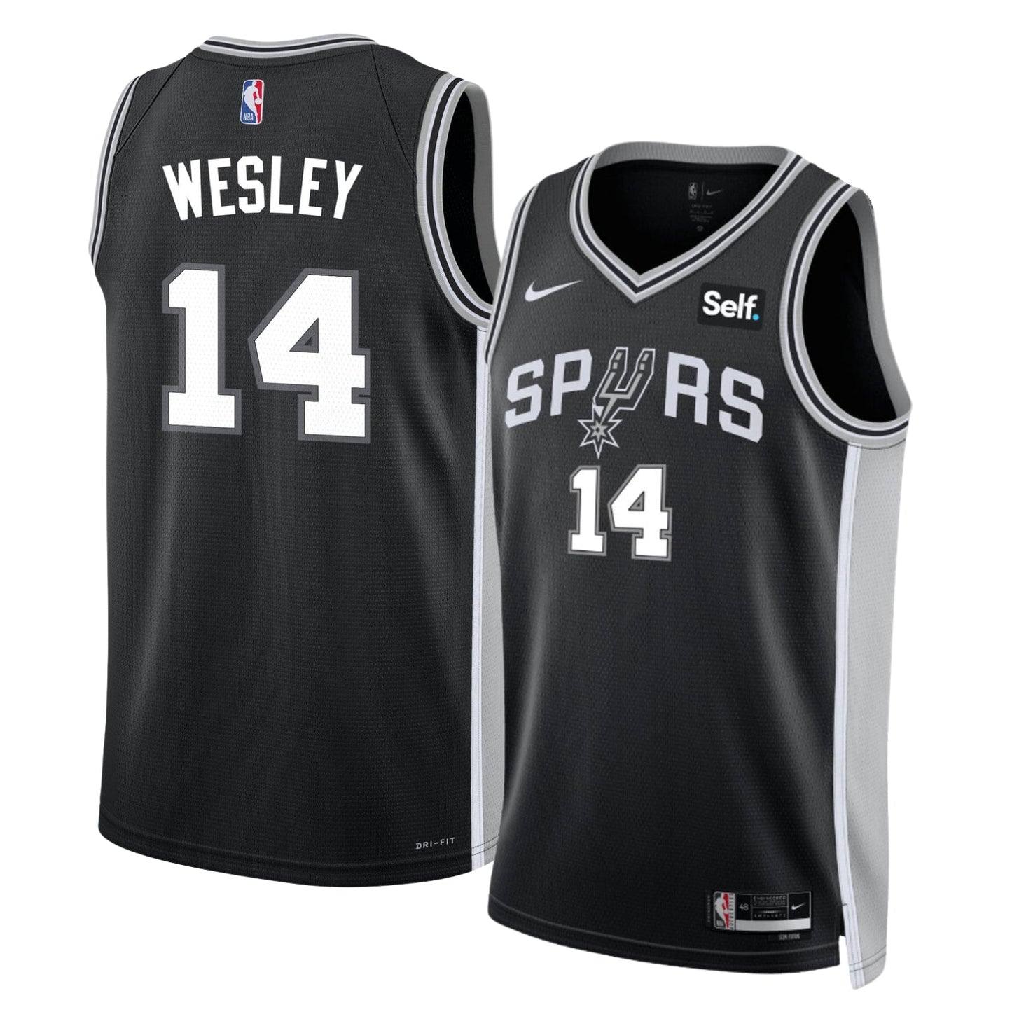 Blake Wesley San Antonio Spurs 14 Jersey