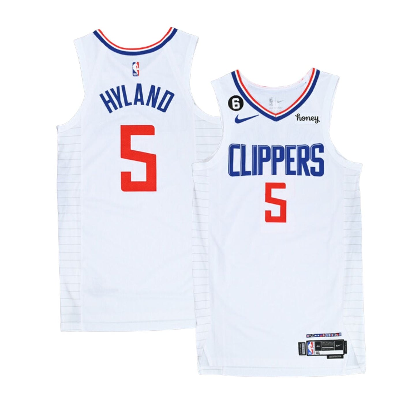 Basketball Bones Hyland Los Angeles Clippers 5 Jersey