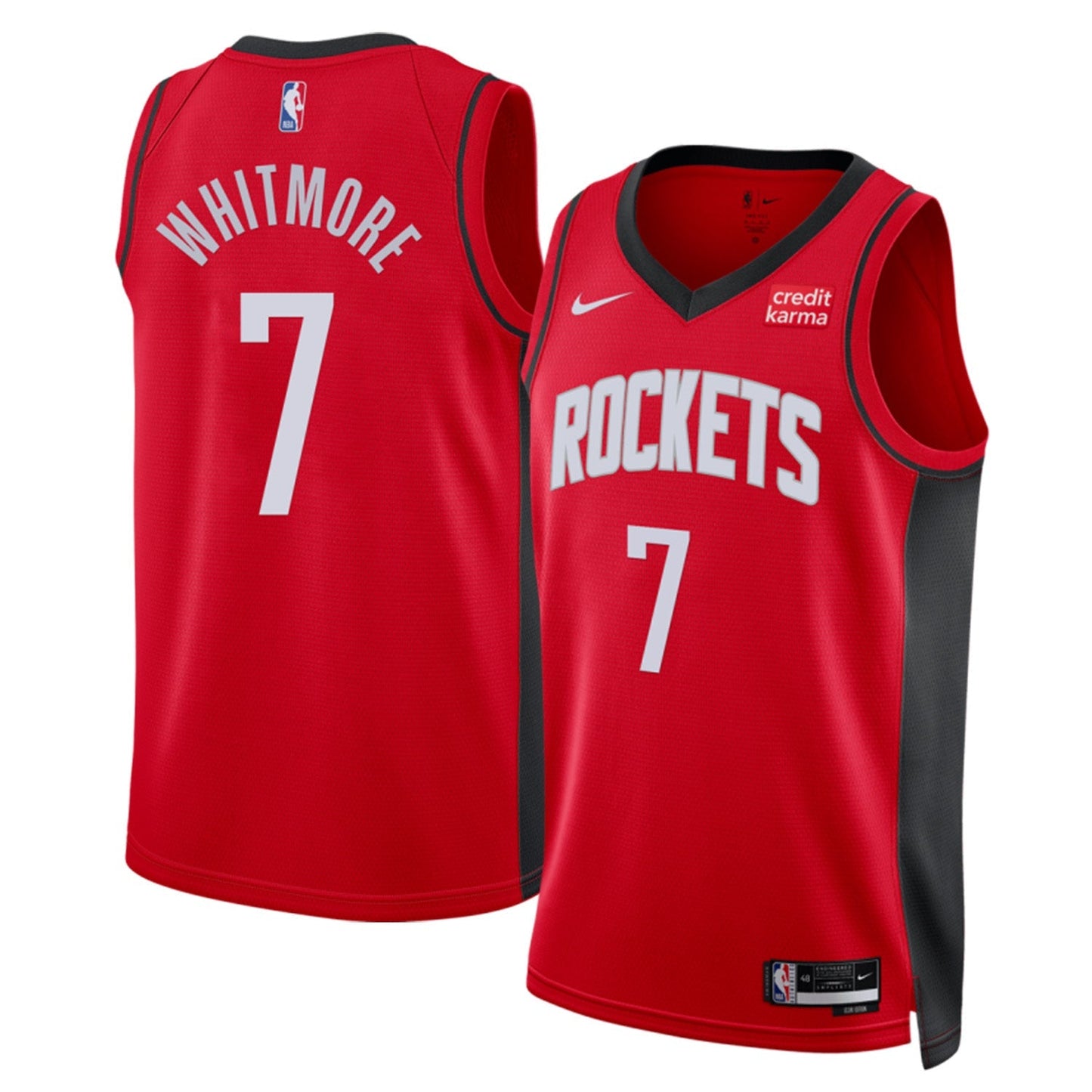 Basketball Cam Whitmore Houston Rockets 7 Jersey