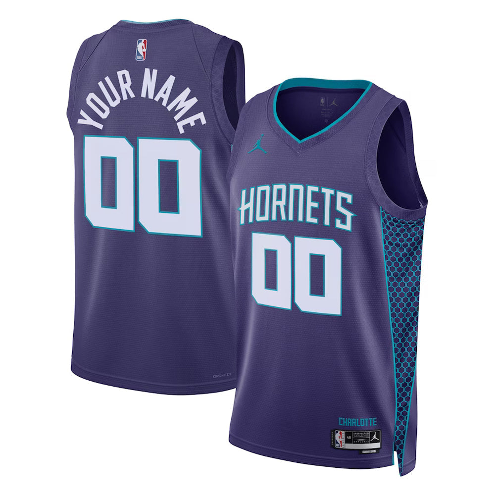 Charlotte Hornets Blank Custom Jersey