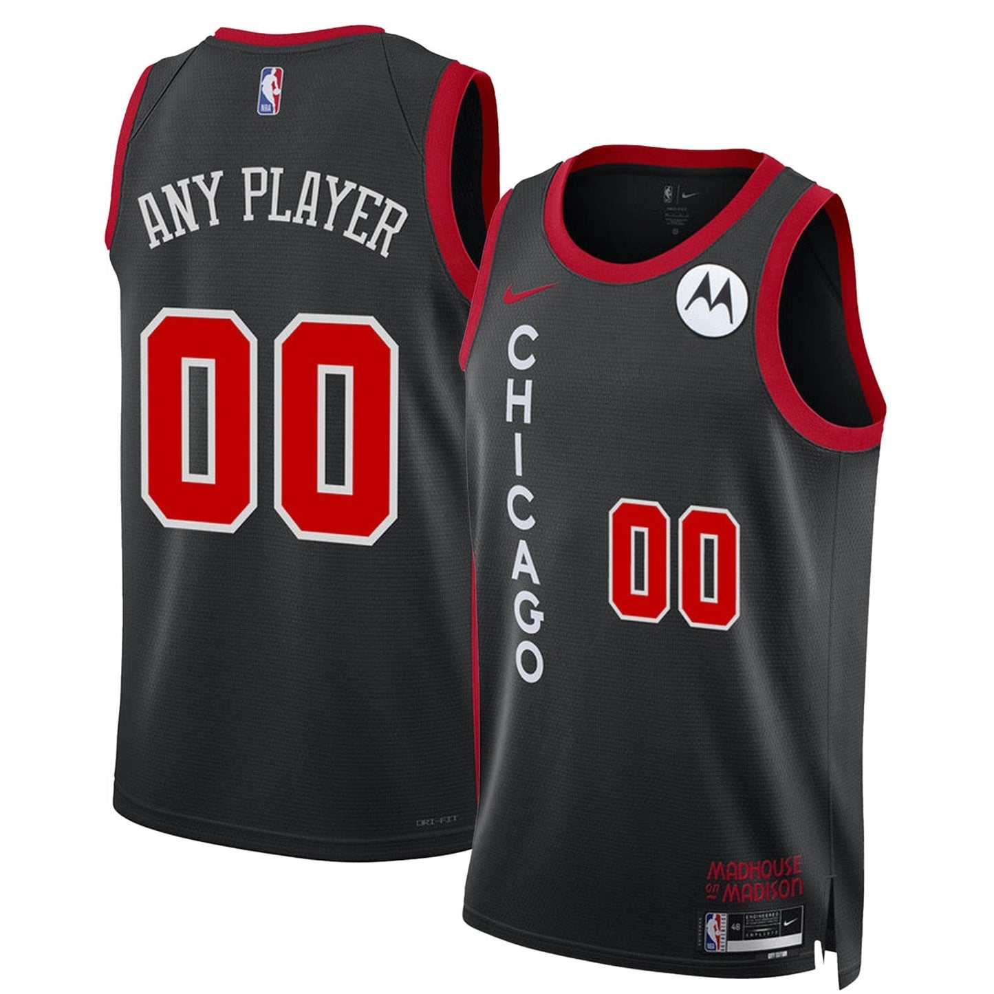 Basketball Chicago Bulls Blank Custom Jersey