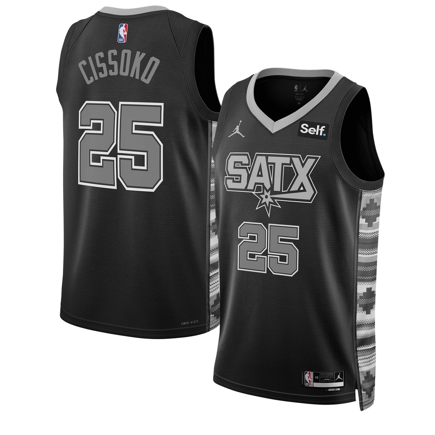 Cidy Cissoko San Antonio Spurs 25 Jersey
