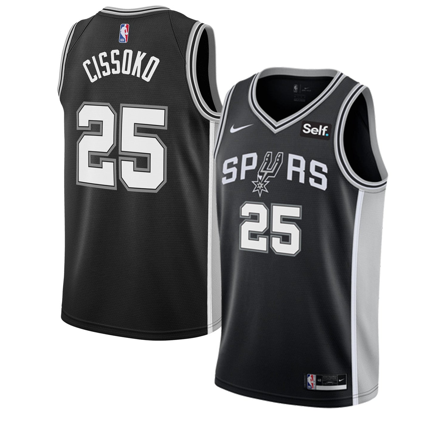 Cidy Cissoko San Antonio Spurs 25 Jersey