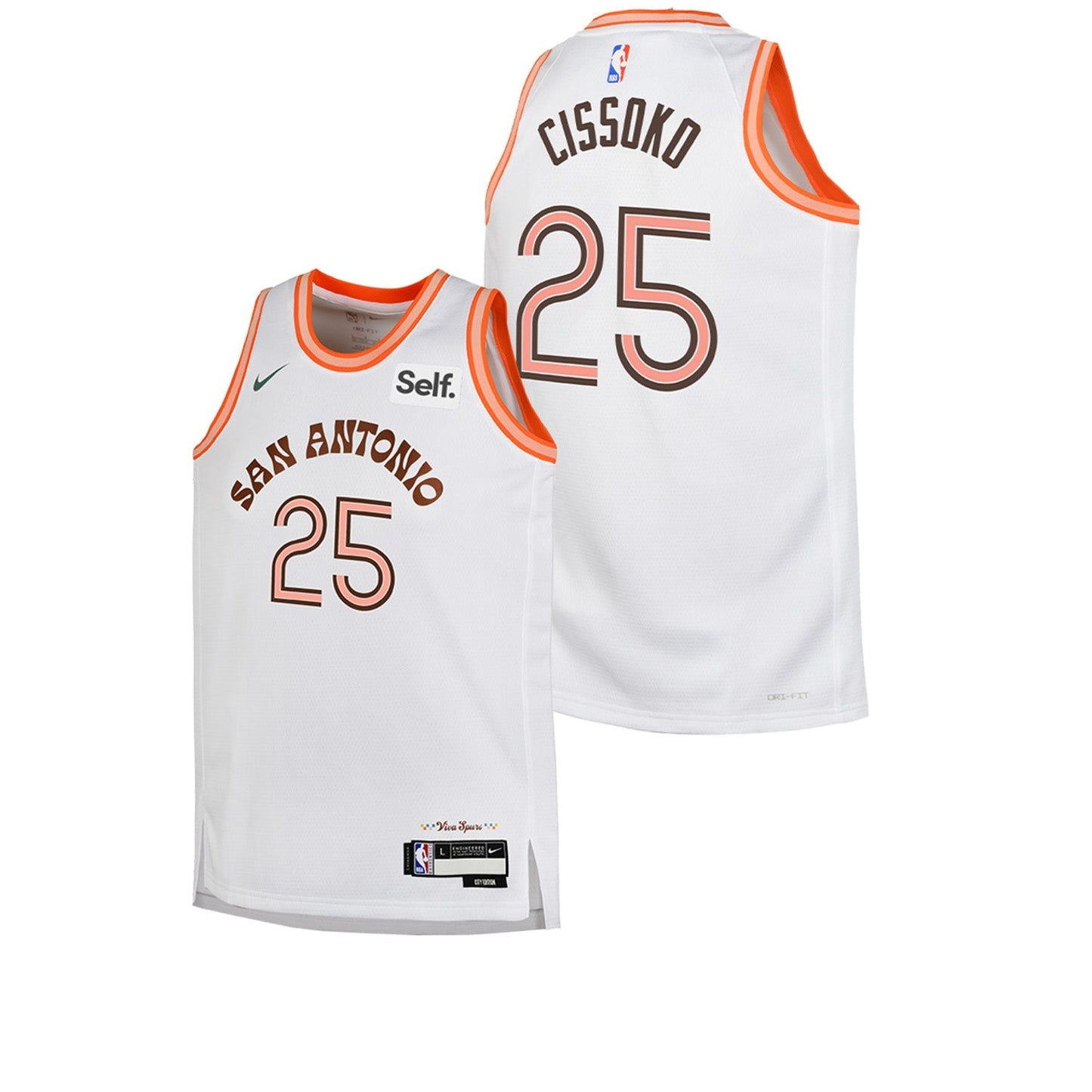 Basketball Cidy Cissoko San Antonio Spurs 25 Jersey