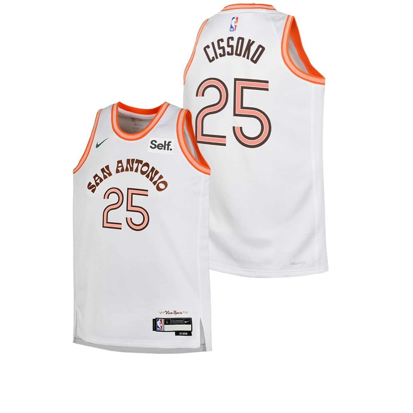 Cidy Cissoko San Antonio Spurs 25 Jersey
