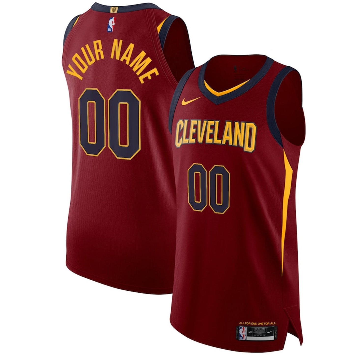 Basketball Cleveland Cavaliers Blank Custom Jersey
