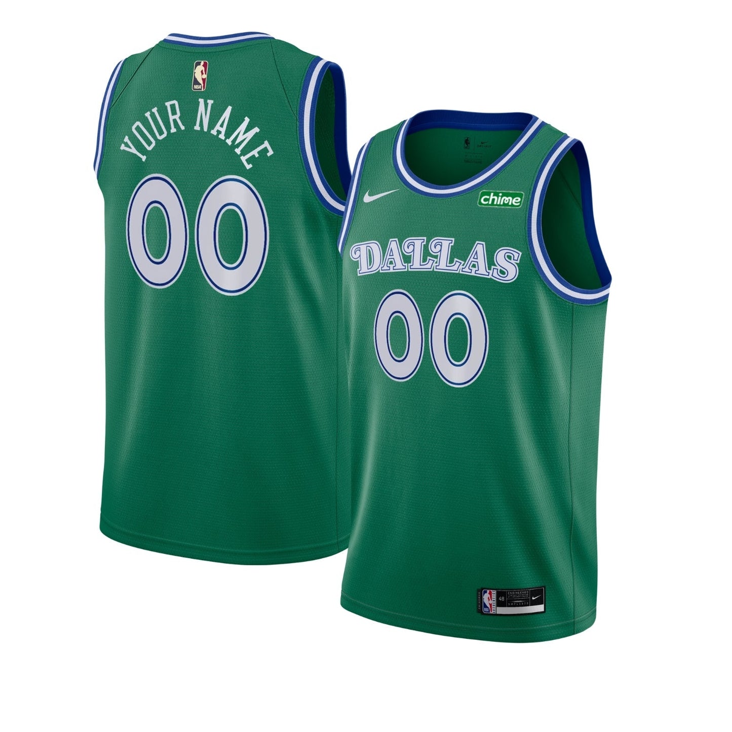 Basketball Dallas Mavericks Blank Custom Jersey